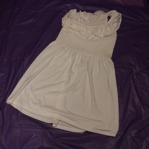 Cream one - shoulder Dress